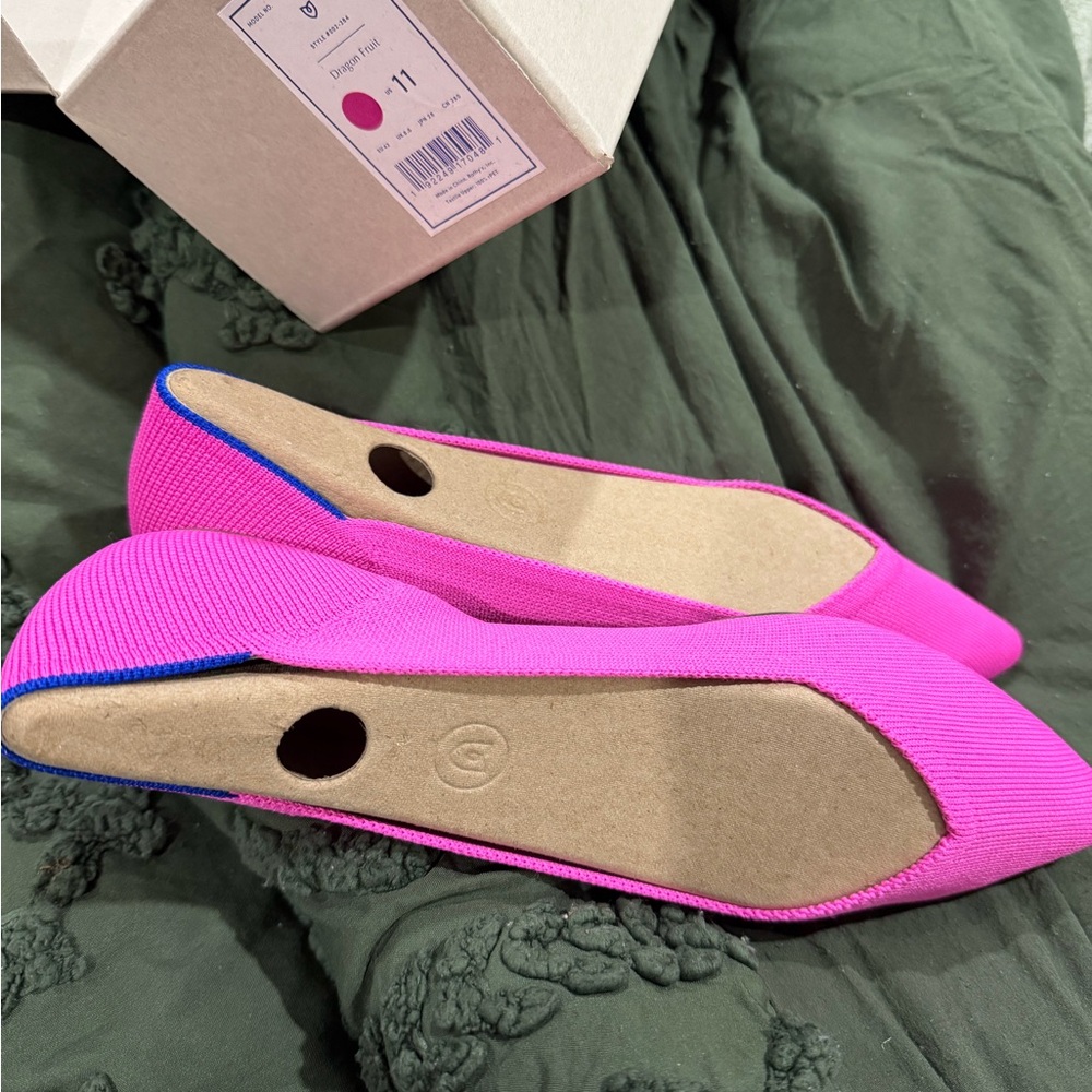 Rothy's Pink and Blue Flats